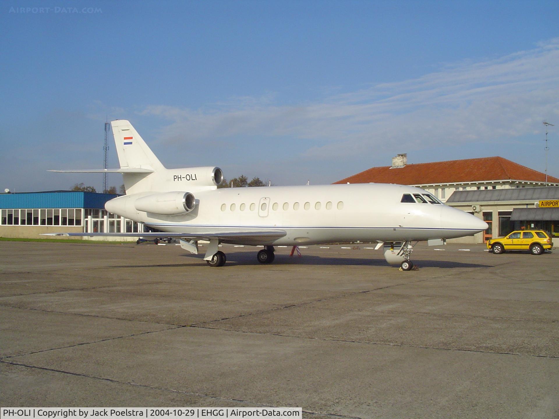 PH-OLI, 1988 Dassault Falcon 900 C/N 35, PH-OLI of Jet Netherlands  Groningen airport