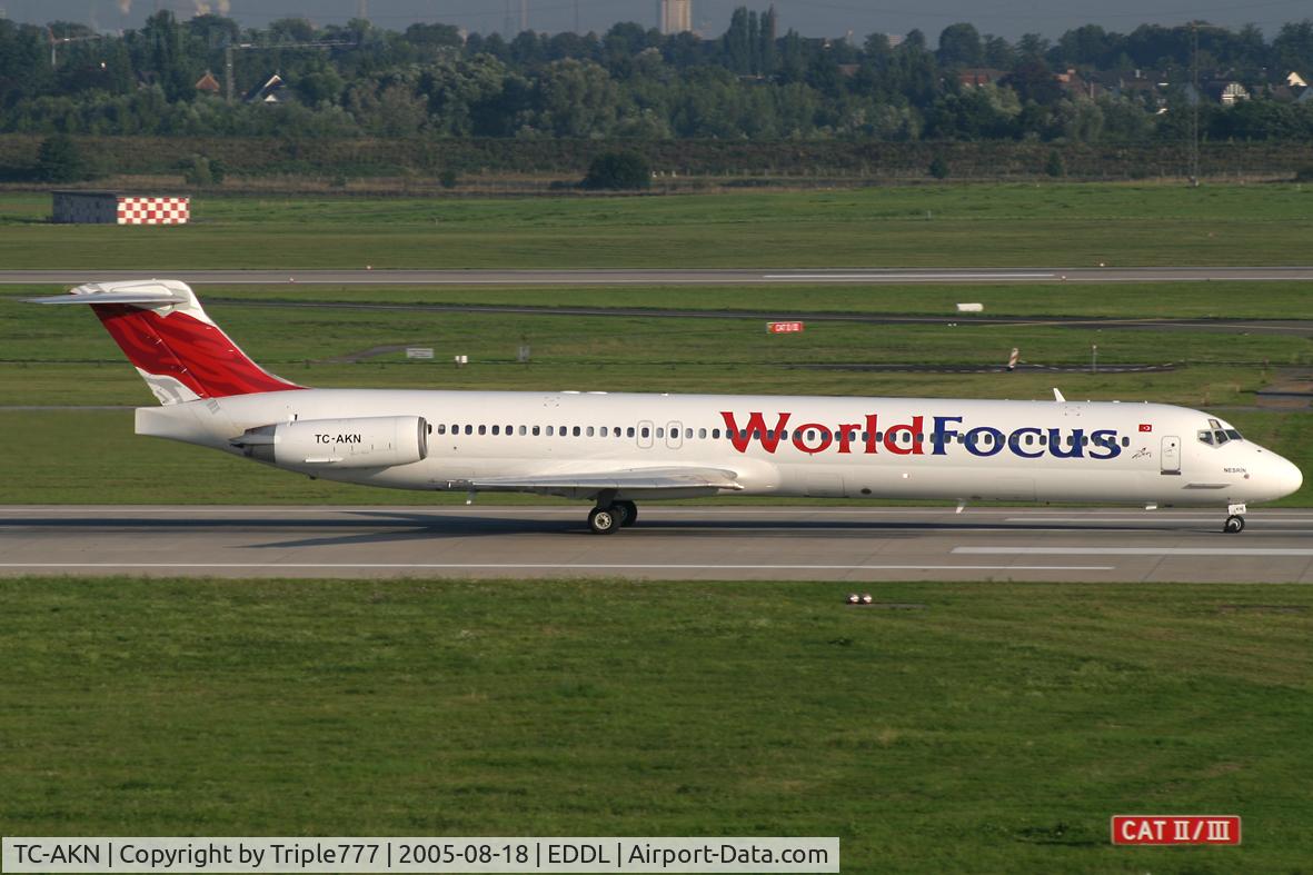 TC-AKN, McDonnell Douglas MD-83 (DC-9-83) C/N 53186, World Focus