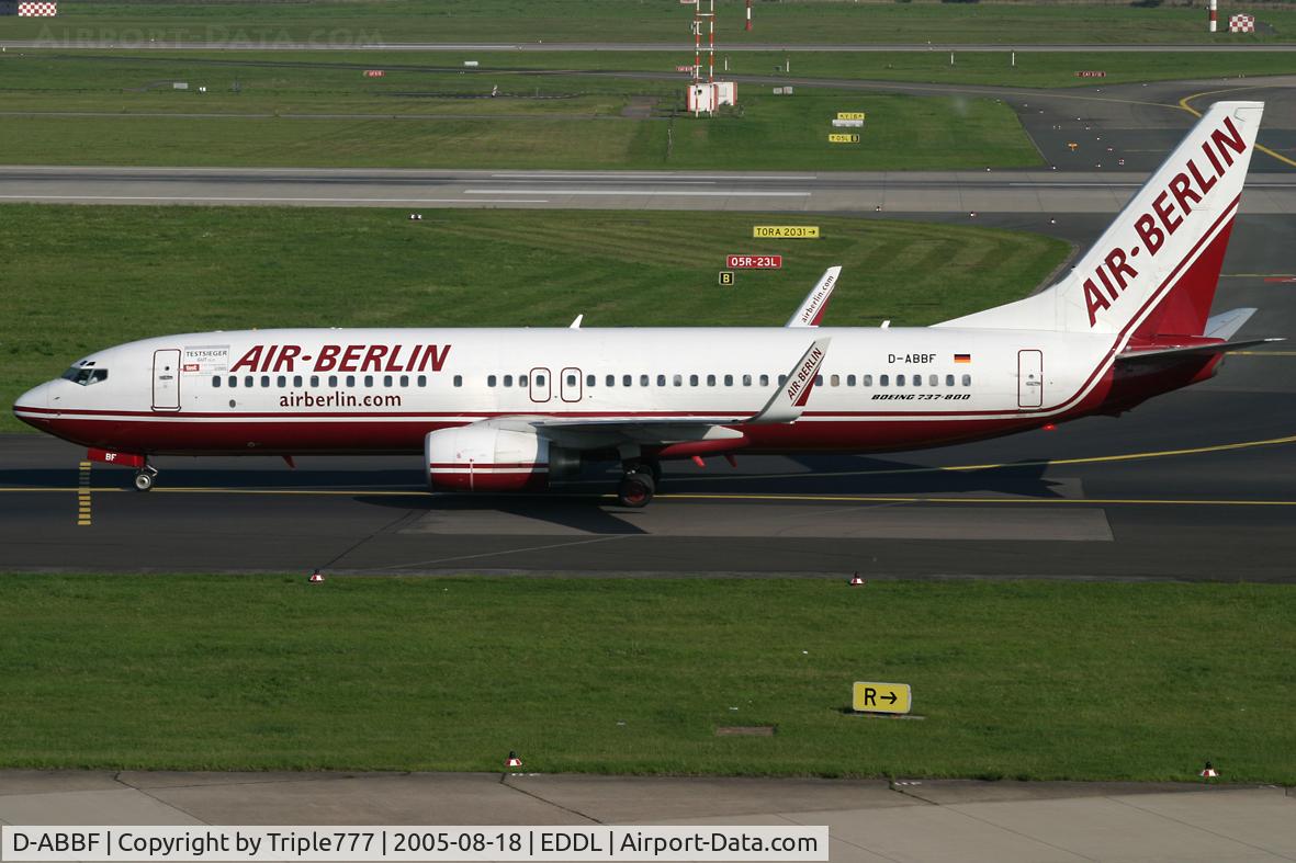D-ABBF, 2002 Boeing 737-86J C/N 32917, Air Berlin