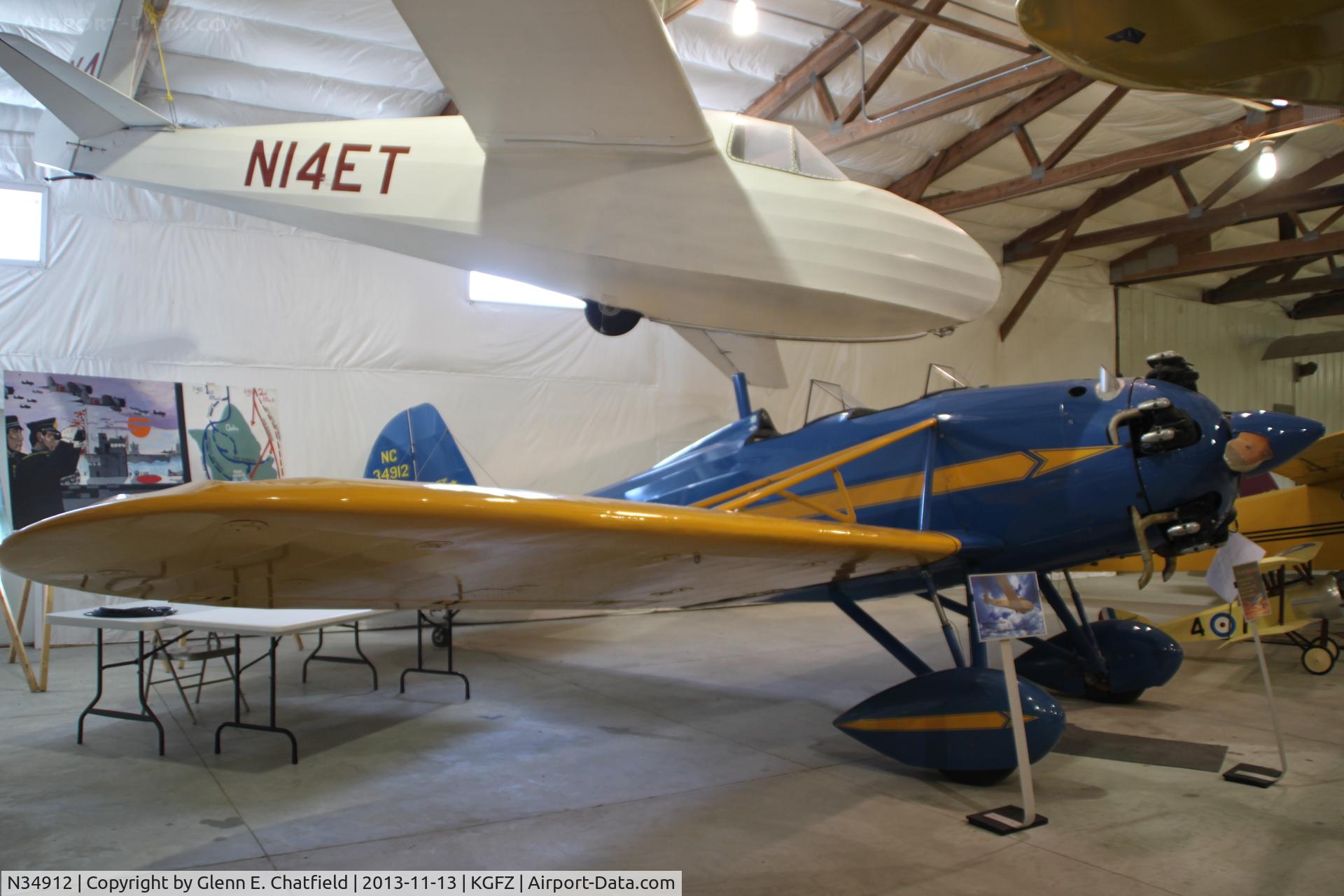 N34912, 1941 Aetna Aerocraft 2SA C/N 4, Built to be a military trainer.  Of six built, this is the only one left.