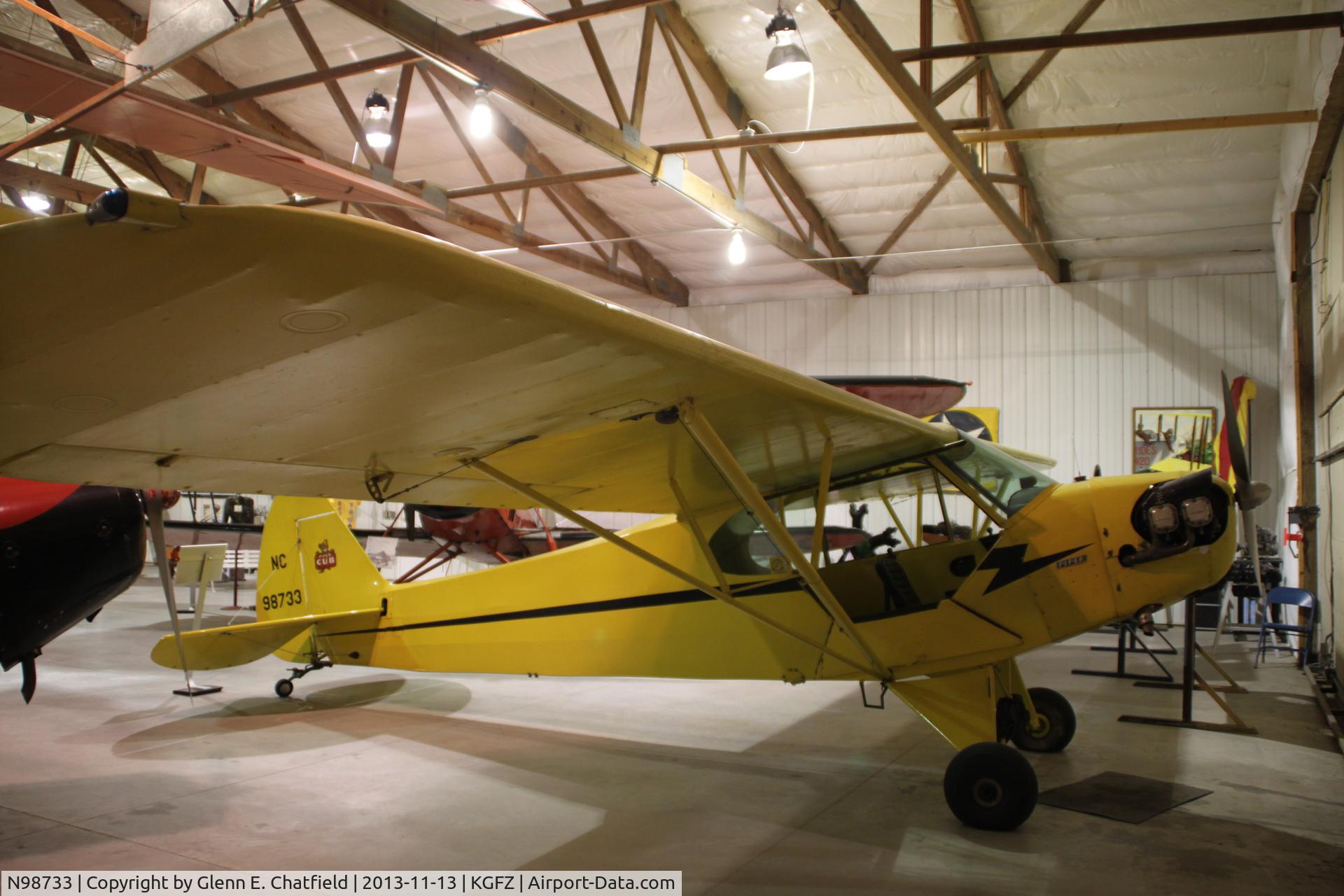 N98733, 1946 Piper J3C-65 Cub C/N 18963, At the Iowa Aviation Museum