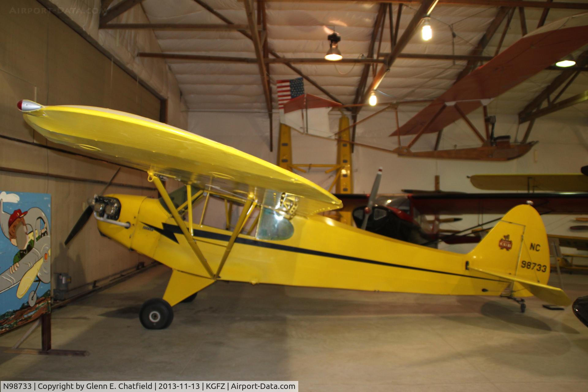 N98733, 1946 Piper J3C-65 Cub C/N 18963, At the Iowa Aviation Museum