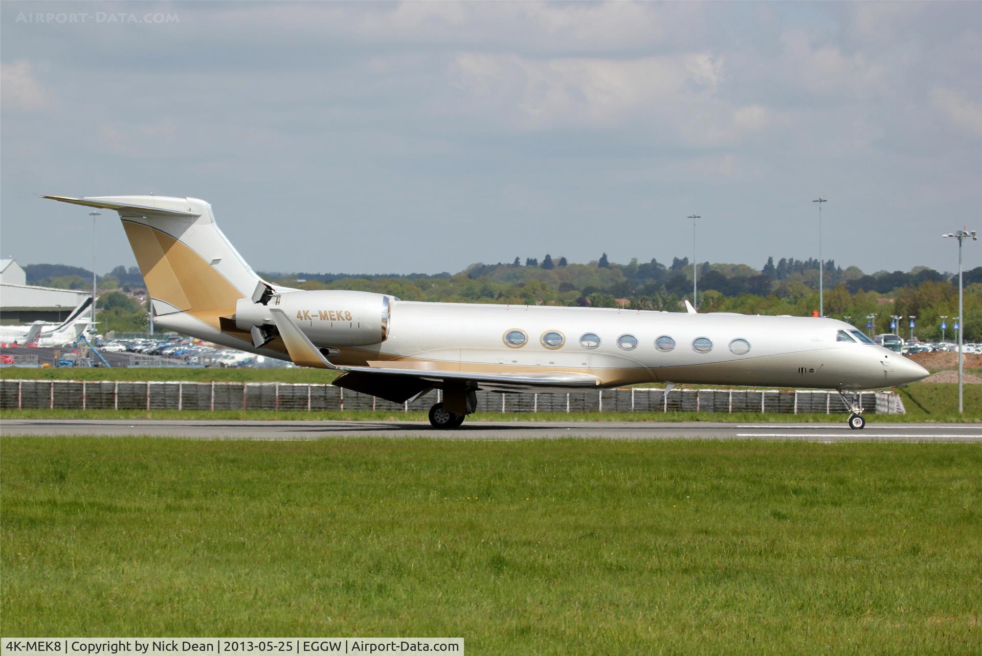 4K-MEK8, 2008 Gulfstream Aerospace GV-SP (G550) C/N 5204, EGGW/LTN