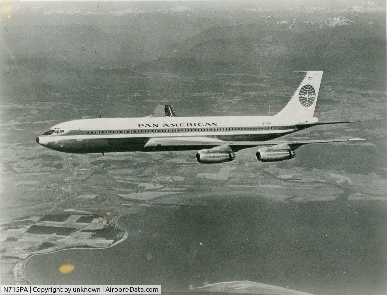 N715PA, 1958 Boeing 707-321 C/N 17593, I bought this picture at a flea market about 20 years ago in Manyunk, PA.