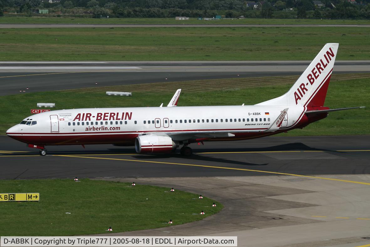 D-ABBK, 2003 Boeing 737-8BK C/N 33013, Air Berlin
