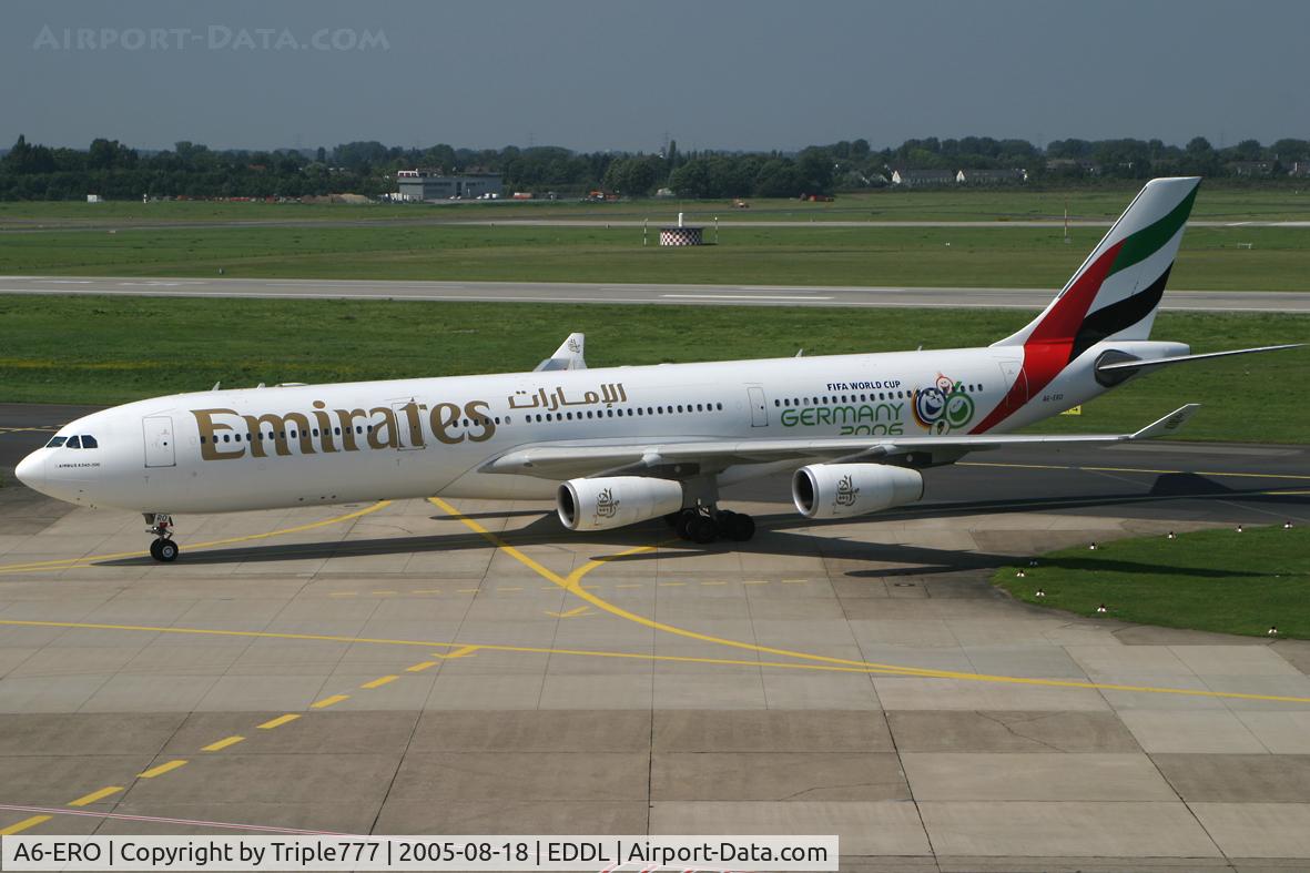 A6-ERO, 1997 Airbus A340-313 C/N 163, Emirates
