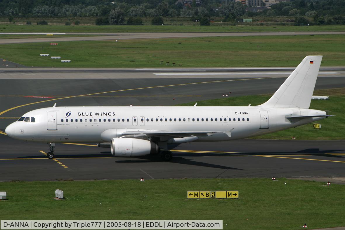 D-ANNA, 1996 Airbus A320-233 C/N 916, Blue Wings