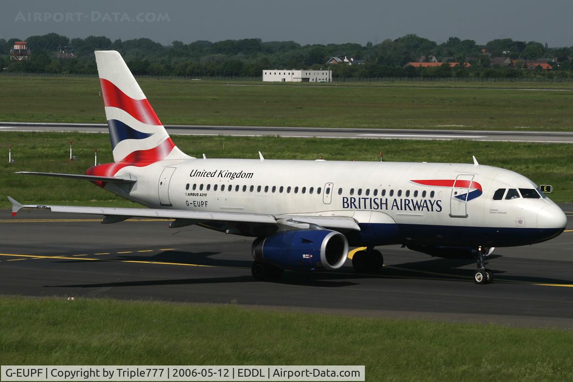 G-EUPF, 2000 Airbus A319-131 C/N 1197, British Airways