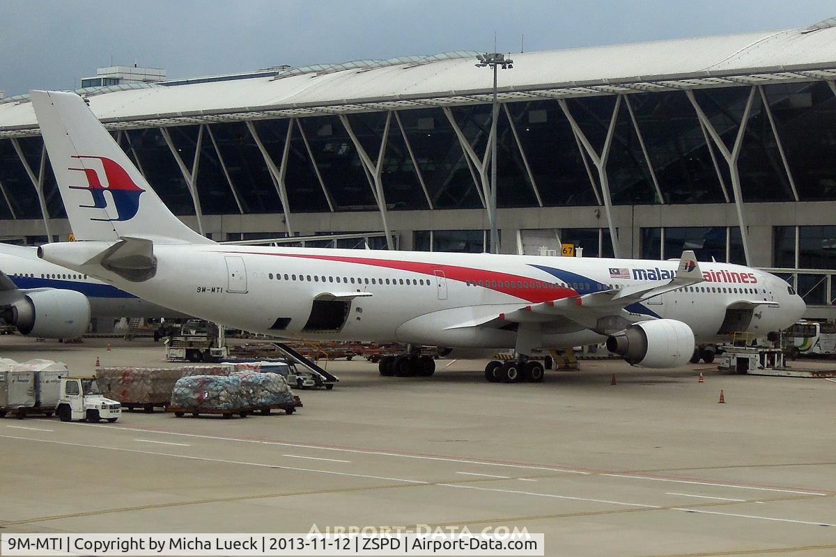 9M-MTI, 2012 Airbus A330-323(X) C/N 1337, At Pu Dong