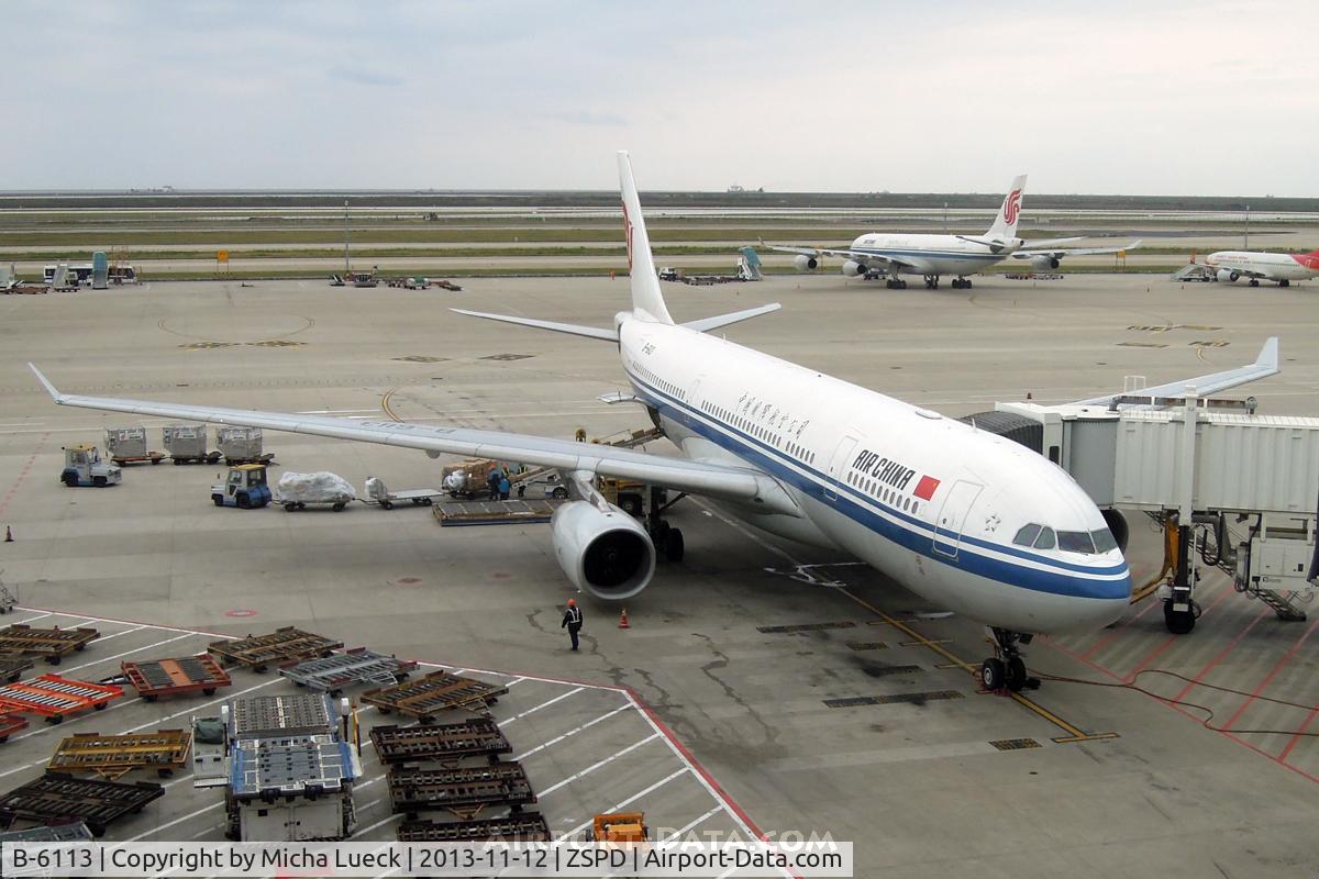 B-6113, 2007 Airbus A330-243 C/N 890, At Pu Dong