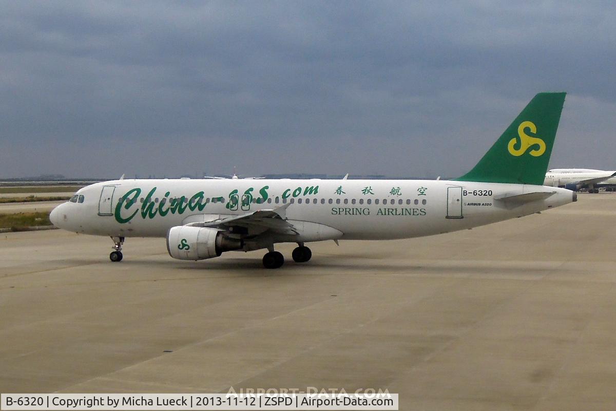 B-6320, 2002 Airbus A320-214 C/N 1686, At Pu Dong