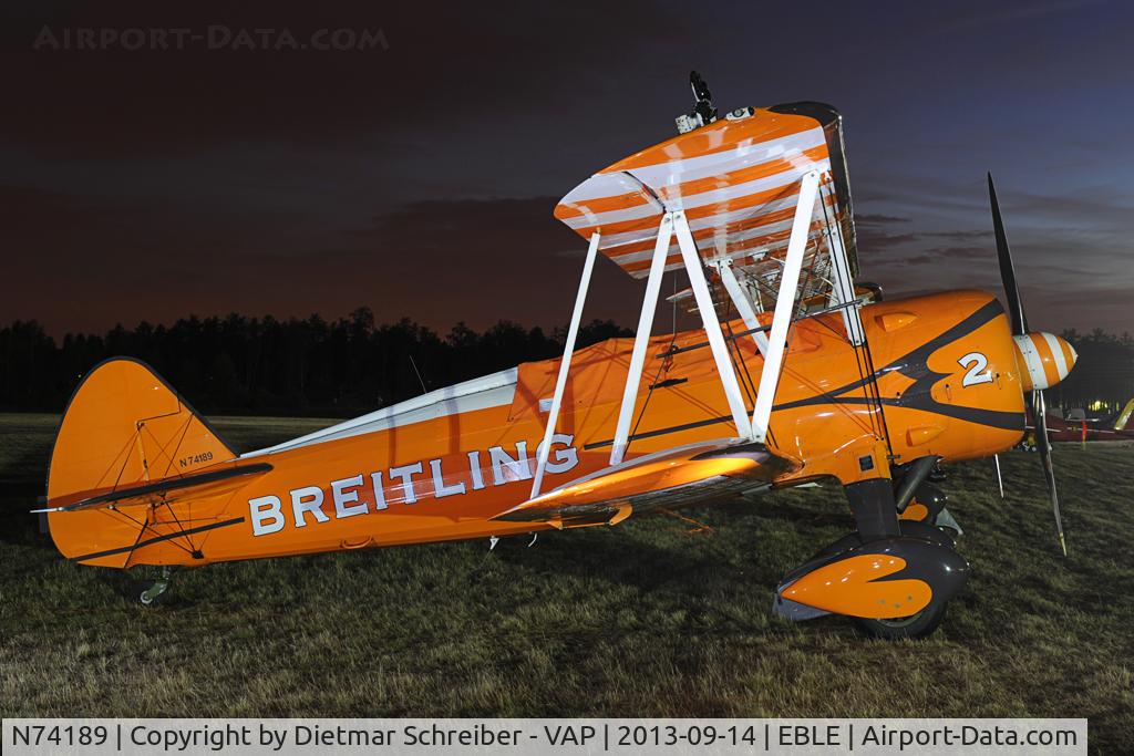 N74189, 1941 Boeing PT-17/R985 Kaydet (A75N1) C/N 75-717, Boeing PT17