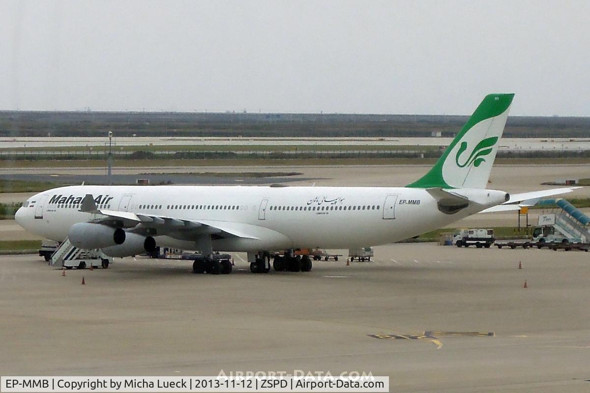 EP-MMB, 1993 Airbus A340-311 C/N 020, At Pu Dong