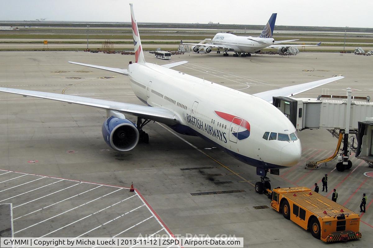 G-YMMI, 2000 Boeing 777-236 C/N 30310, At Pu Dong