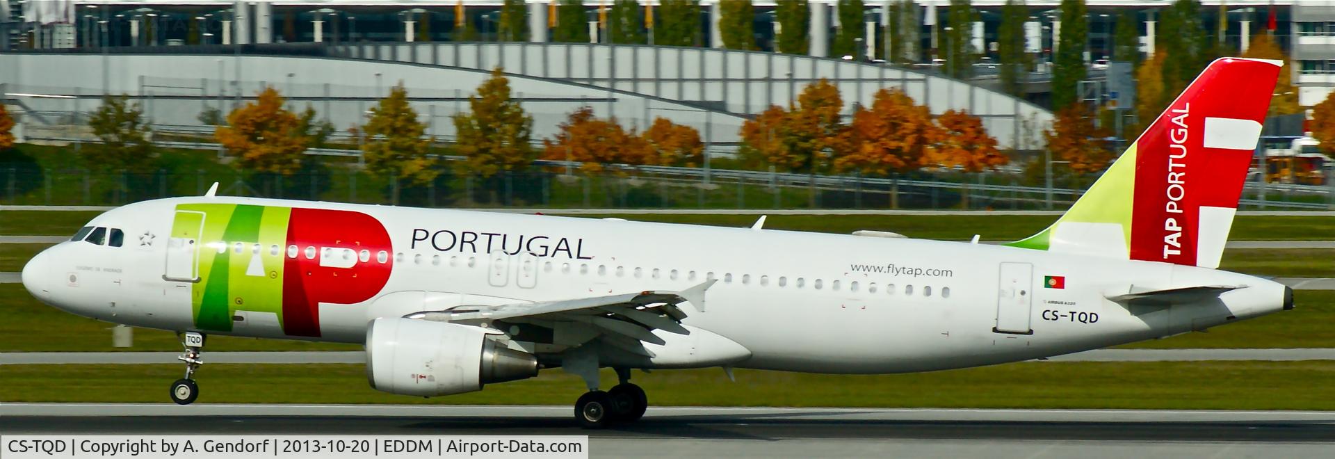 CS-TQD, 1999 Airbus A320-214 C/N 0870, TAP - Air Portugal, seen here touching down at München(EDDM)