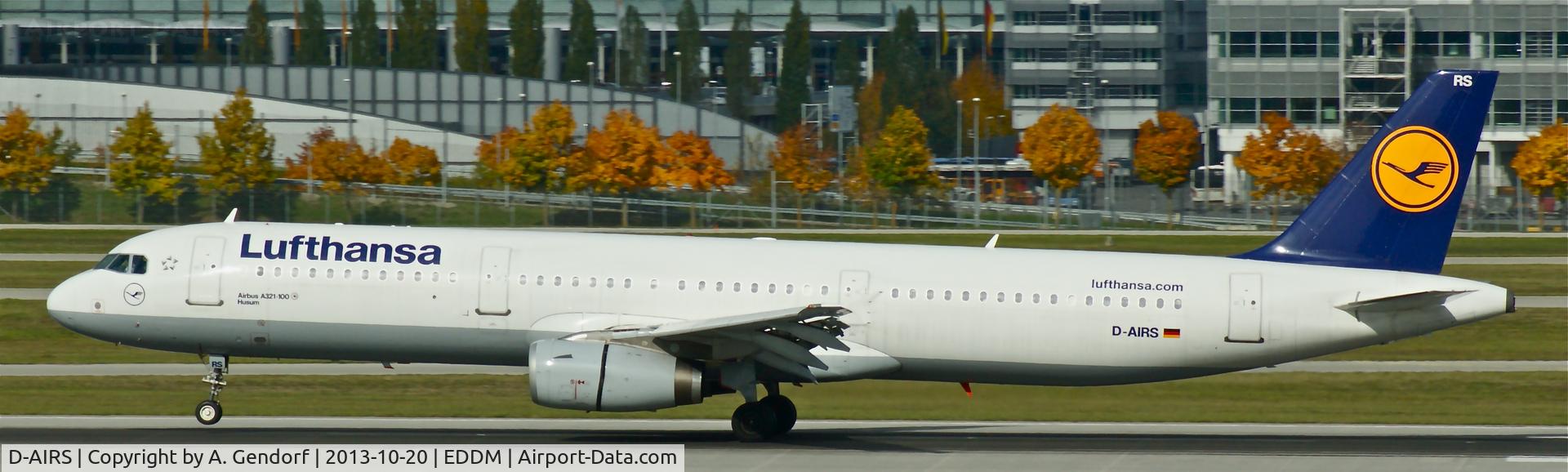D-AIRS, 1996 Airbus A321-131 C/N 0595, Lufthansa, is here arriving at München(EDDM), bound from Neapel(LIRN)