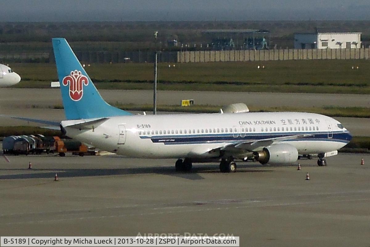 B-5189, 2007 Boeing 737-81B C/N 35365, At Pu Dong
