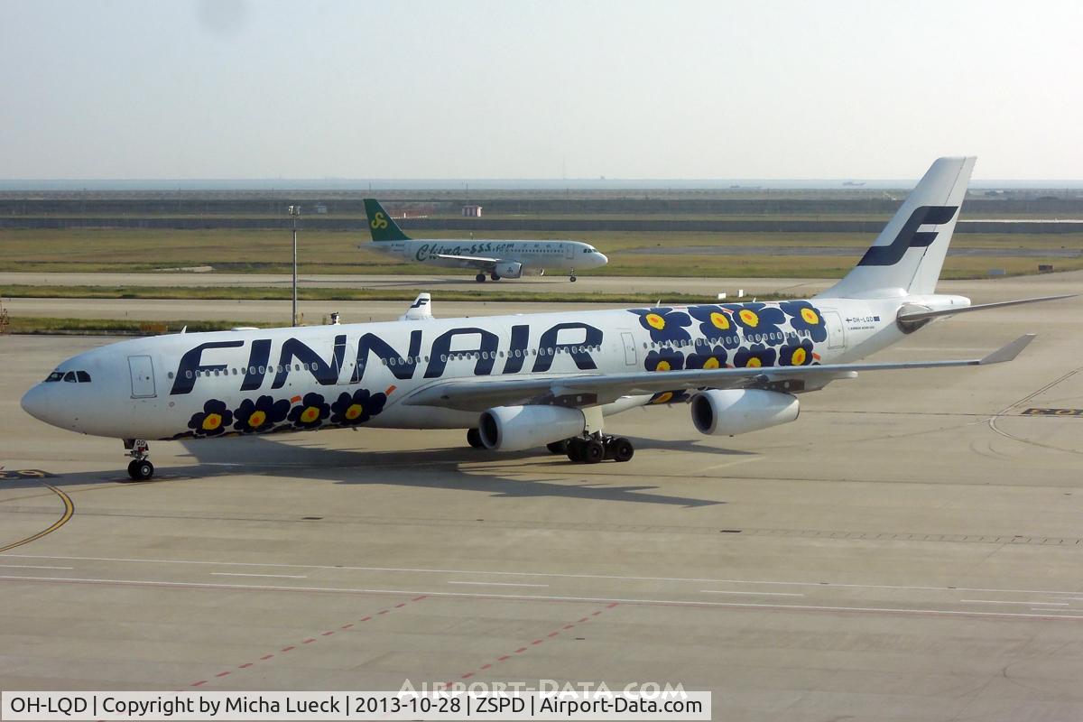 OH-LQD, 2008 Airbus A340-313X C/N 921, Marimekko flower design