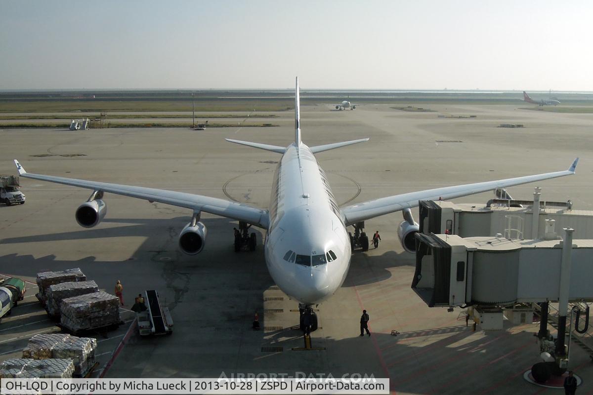 OH-LQD, 2008 Airbus A340-313X C/N 921, At Pu Dong