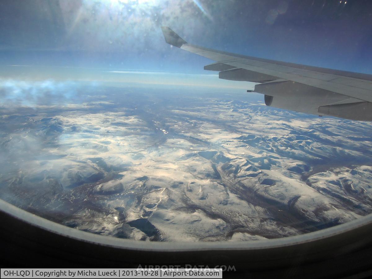OH-LQD, 2008 Airbus A340-313X C/N 921, Mongolia (PVG-HEL)