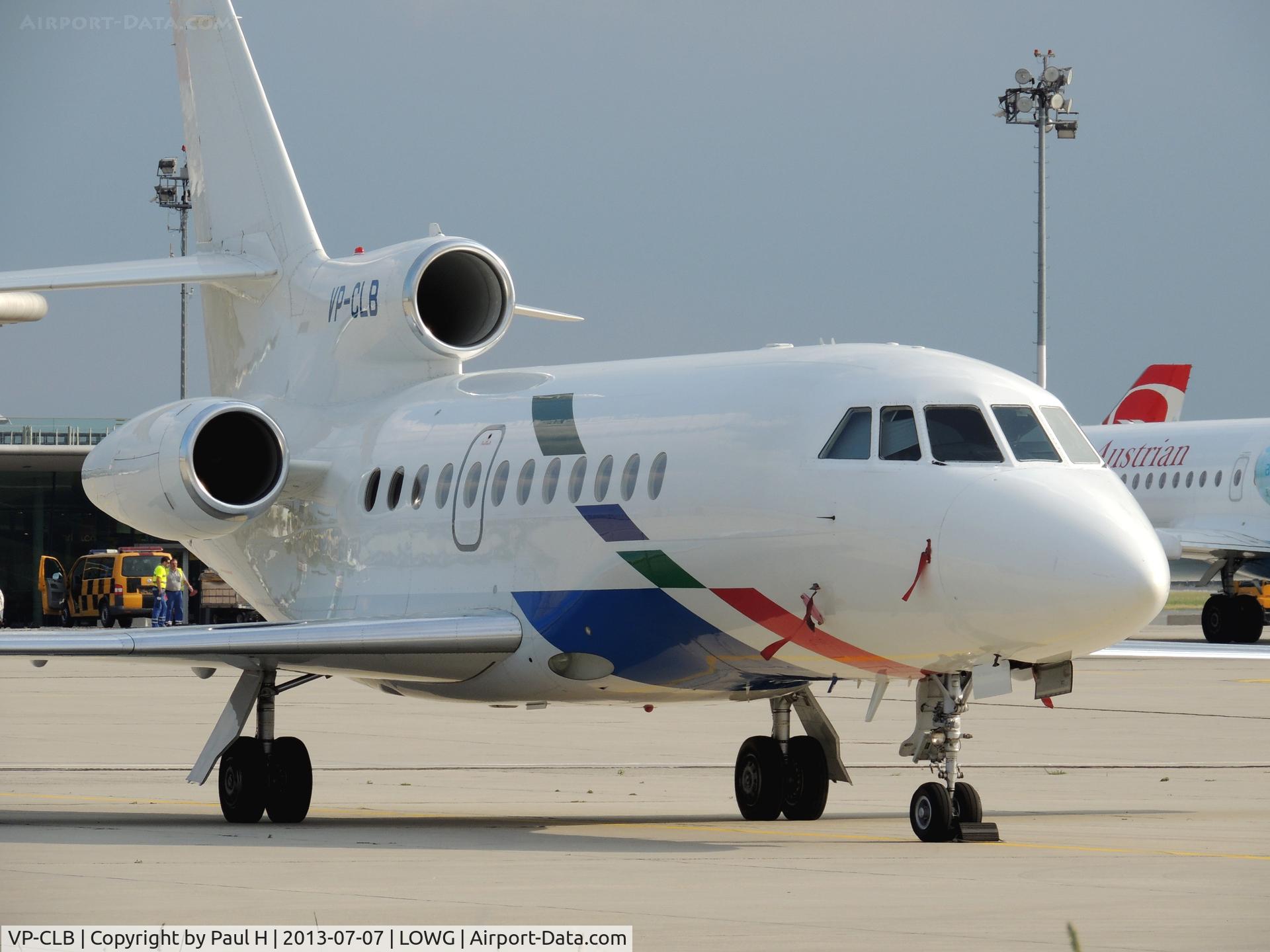 VP-CLB, 1998 Dassault Falcon 900EX C/N 34, At LOWG