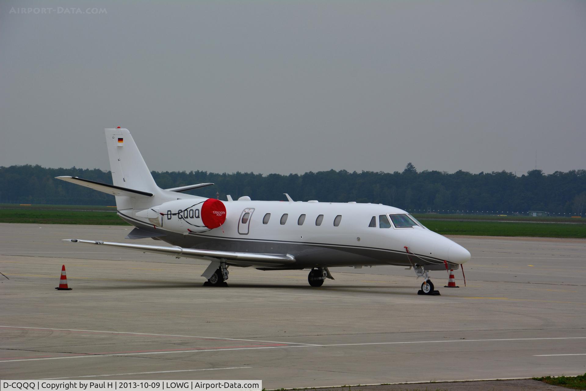 D-CQQQ, 2011 Cessna 560XL Citation XLS C/N 560-6089, Bussines Flight at LOWG