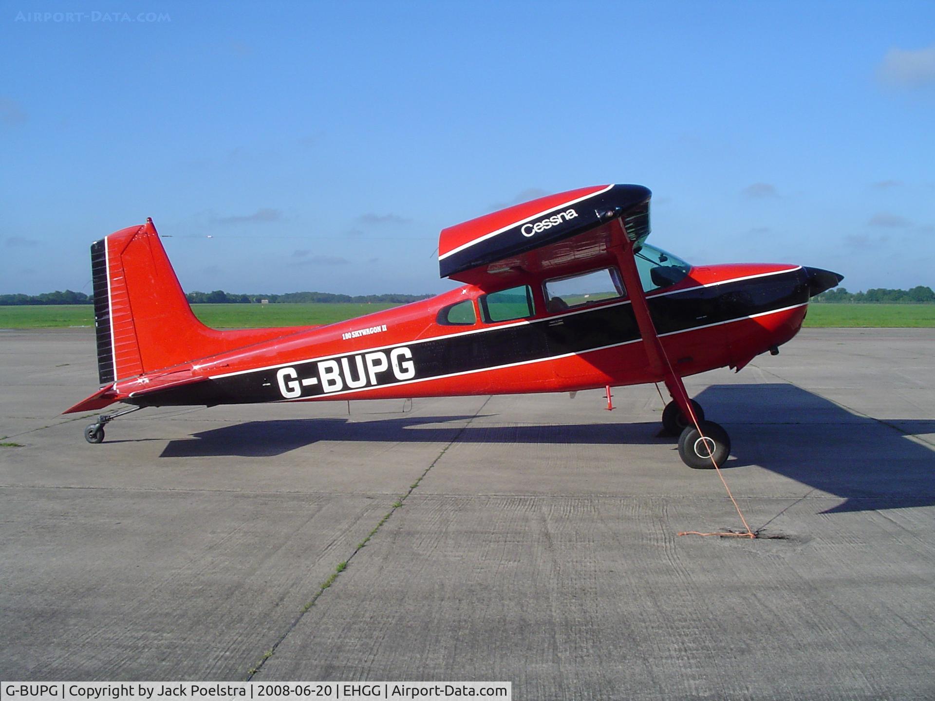 G-BUPG, 1979 Cessna 180K Skywagon C/N 18052490, G-BUPG at ramp Groningen airport