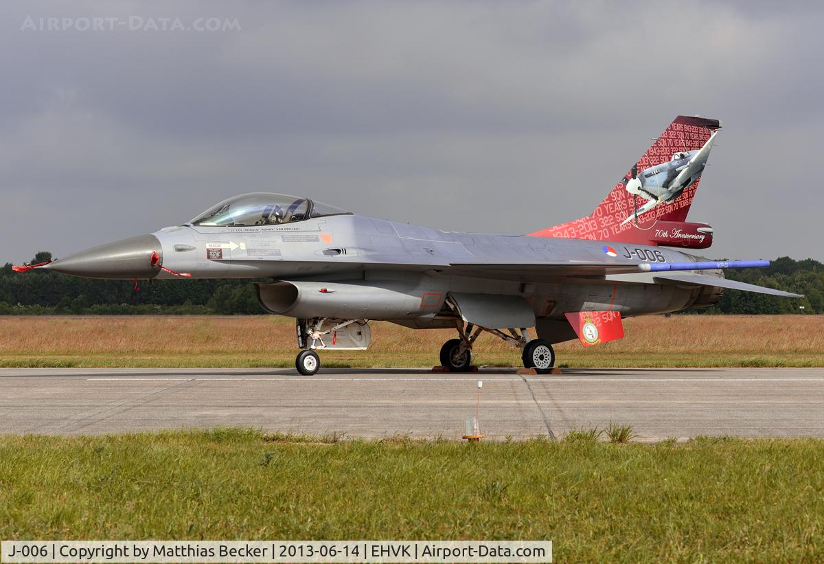 J-006, Fokker F-16AM Fighting Falcon C/N 6D-162, J-006