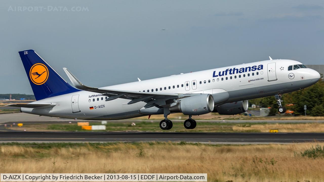 D-AIZX, 2013 Airbus A320-214 C/N 5741, departure from Frankfurt