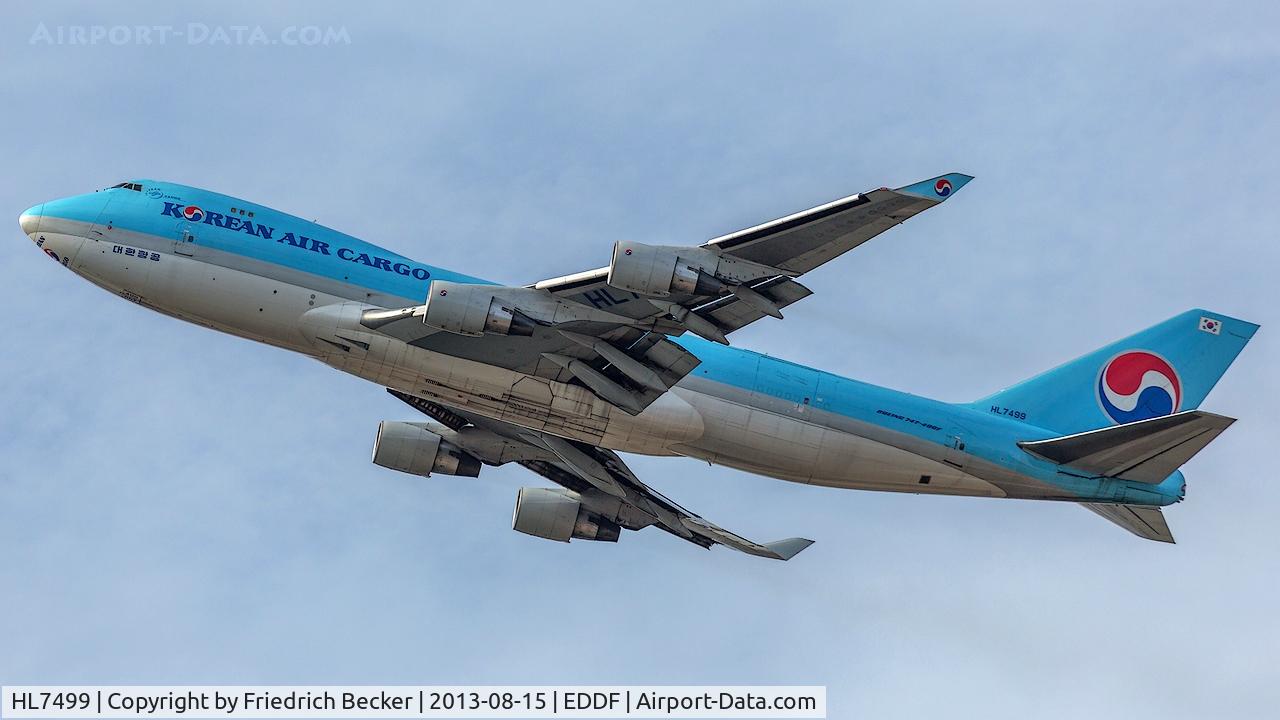 HL7499, 2004 Boeing 747-4B5F/SCD C/N 33517, departure from Frankfurt