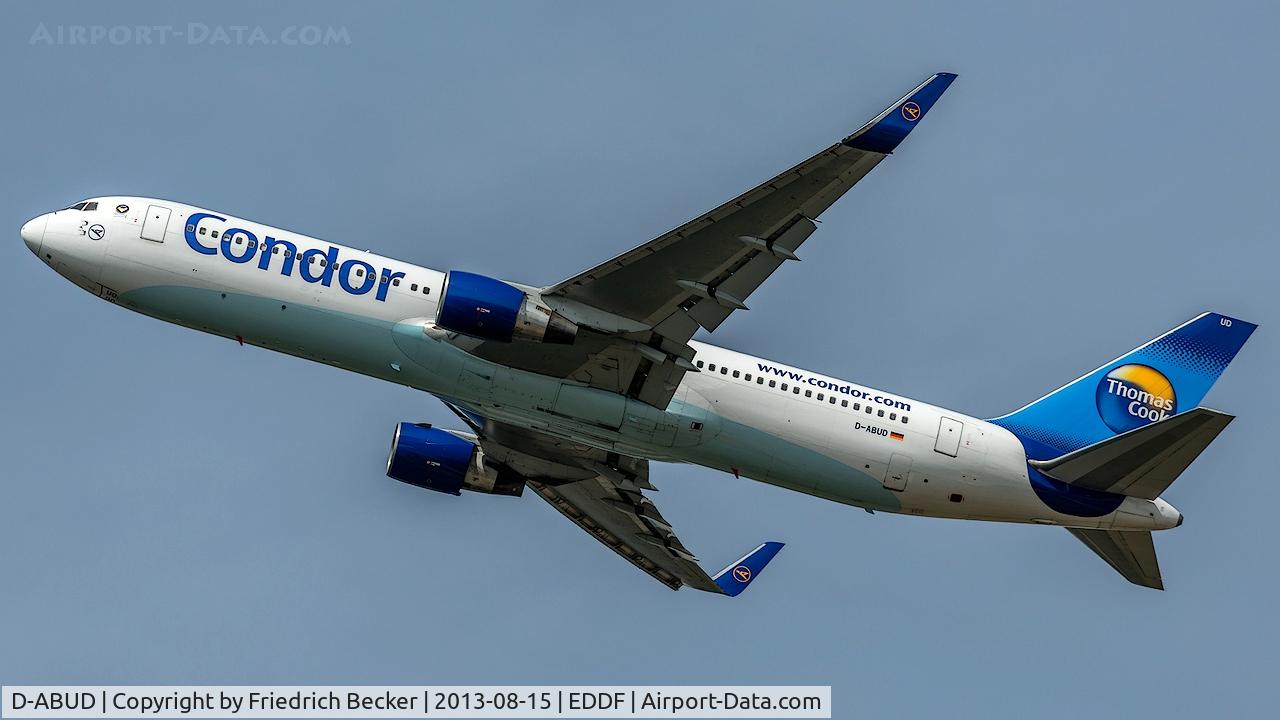 D-ABUD, 1992 Boeing 767-330/ER C/N 26983, departure from Frankfurt