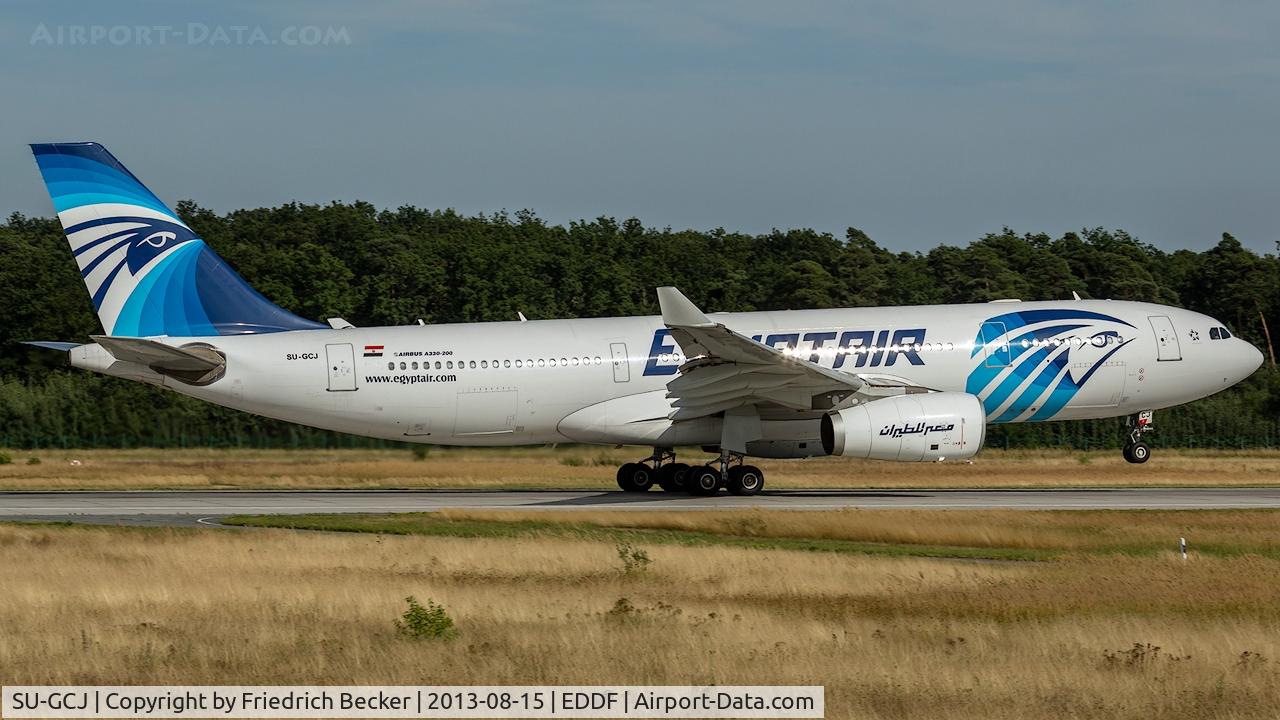 SU-GCJ, 2005 Airbus A330-243 C/N 709, departure from Frankfurt