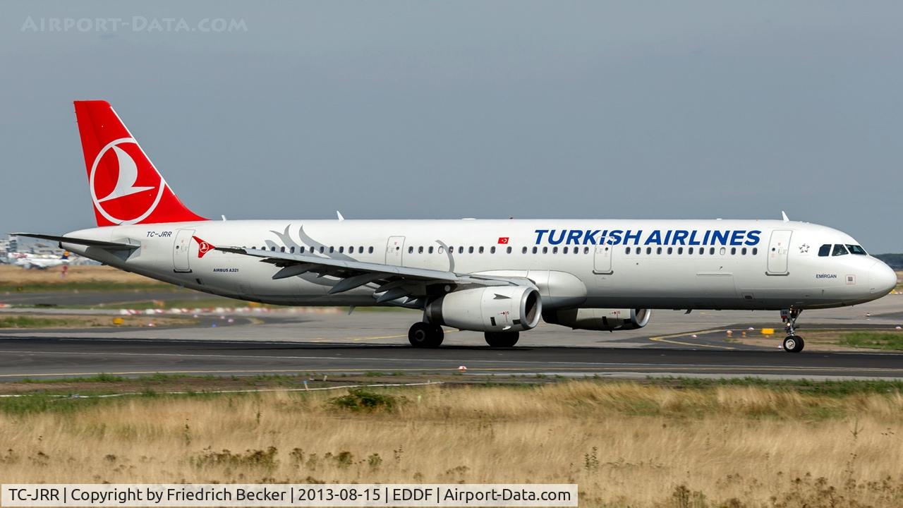 TC-JRR, 2011 Airbus A321-231 C/N 4706, departure from Frankfurt