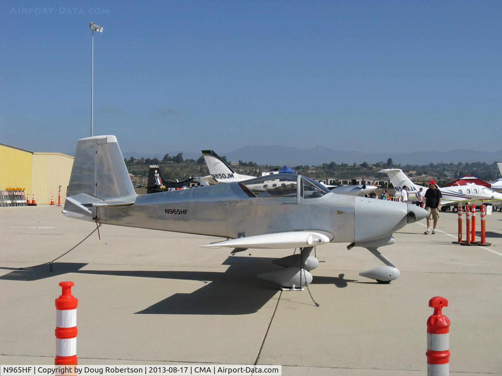 N965HF, Vans RV-7A C/N 71752, 2011 Feldman VAN's RV-7A