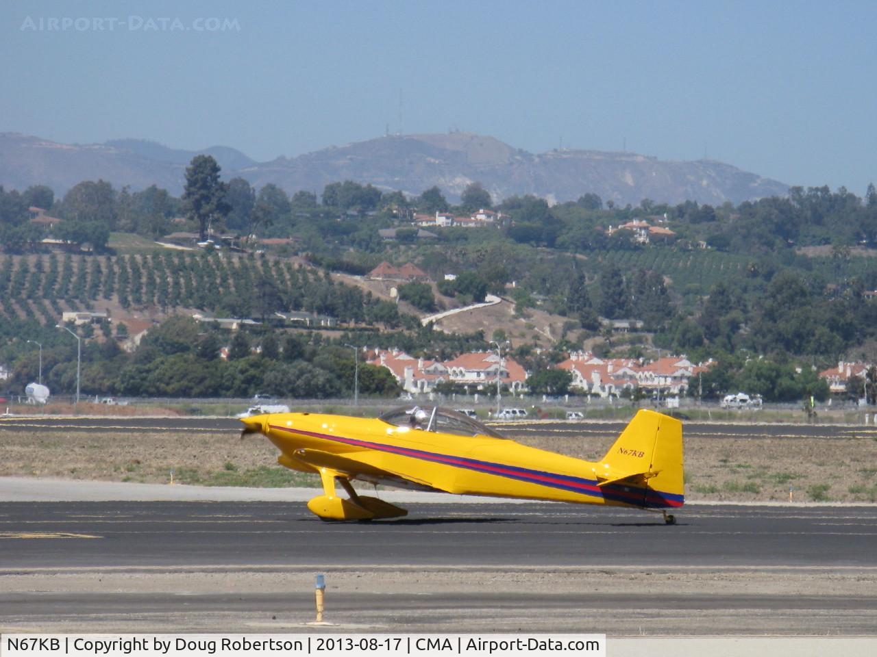 N67KB, 1991 Vans RV-4 C/N 1686, 1991 Briegleb VAN's RV-4, Lycoming O-320 160 Hp, taxi to Rwy 26