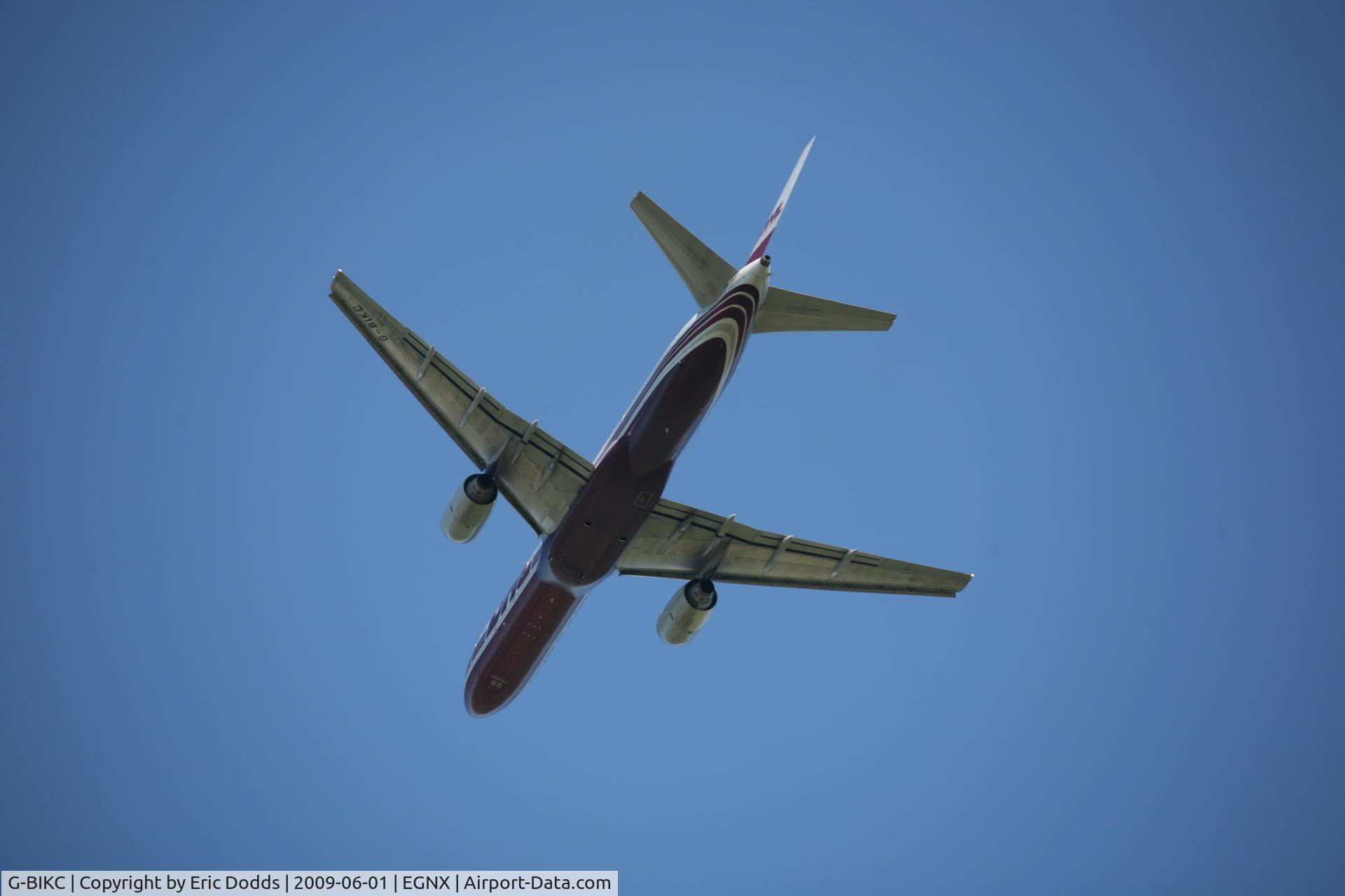 G-BIKC, 1982 Boeing 757-236/SF C/N 22174, Taken off from EMA cargo terminal