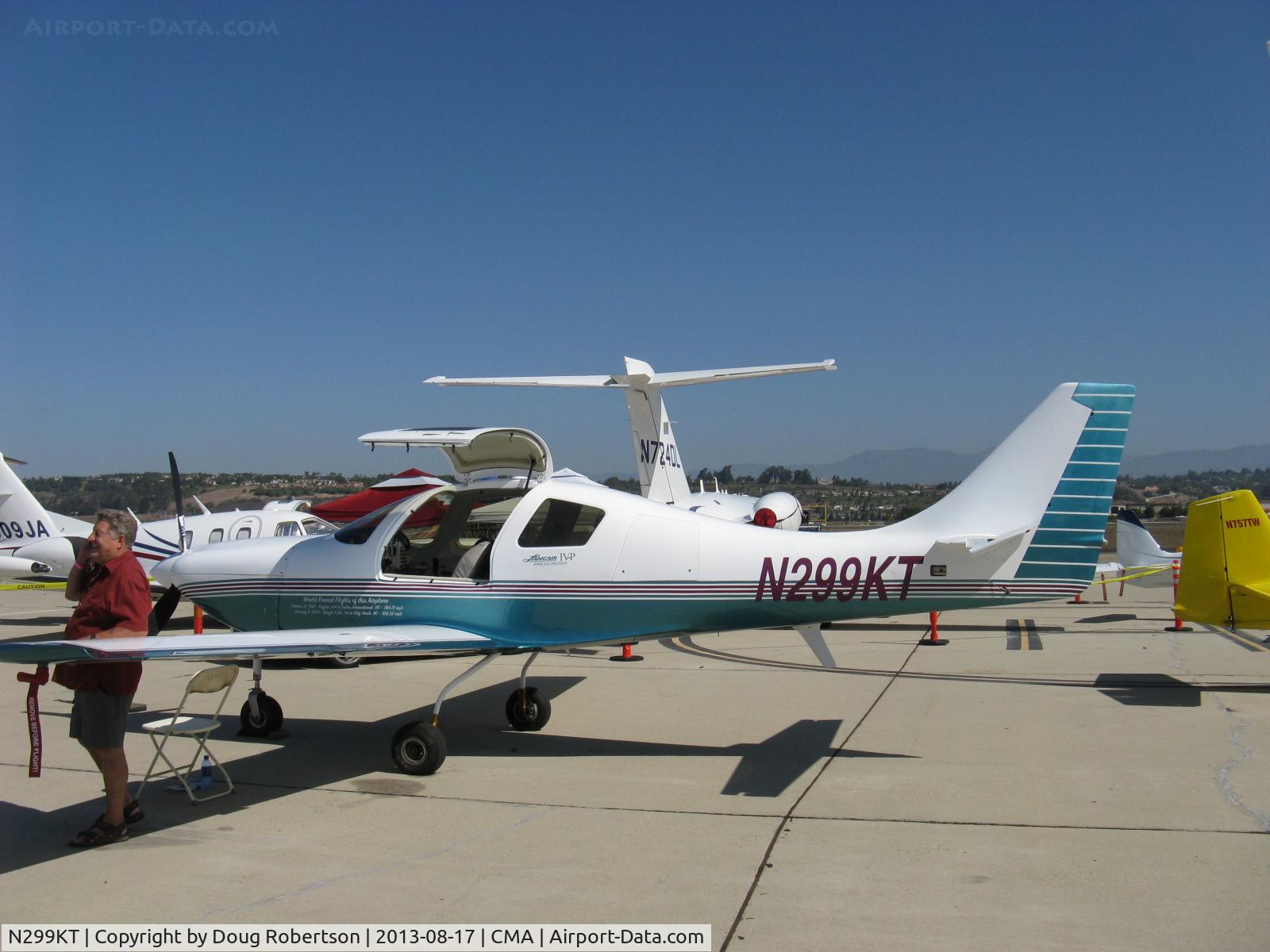 N299KT, 1996 Lancair IV-P C/N 139, 1996 Larue LANCAIR IV-P (pressurized), Continental IO-550 300 Hp, N number is speed in knots, multiple FAI record holder is always an attraction