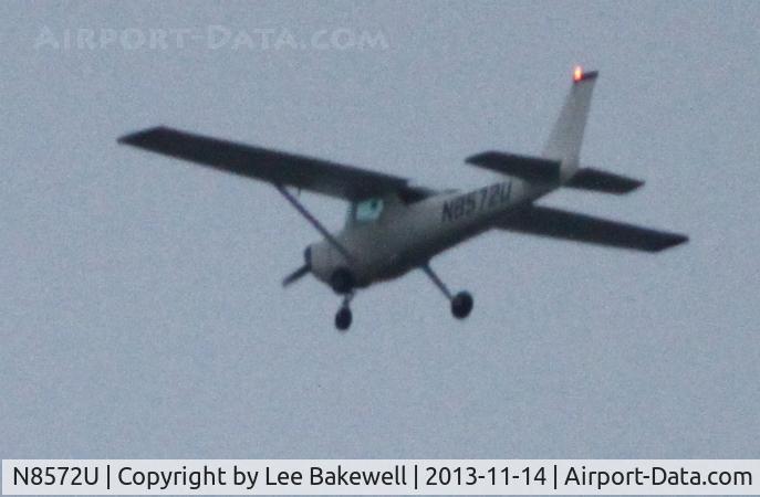 N8572U, 1976 Cessna 150M C/N 15077952, While operating over Forest Lake, MN