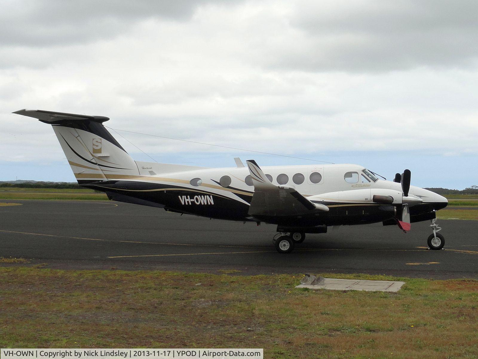 VH-OWN, 1981 Beech B200 King Air C/N BB-936, At Portland Airport, West Victoria Australia