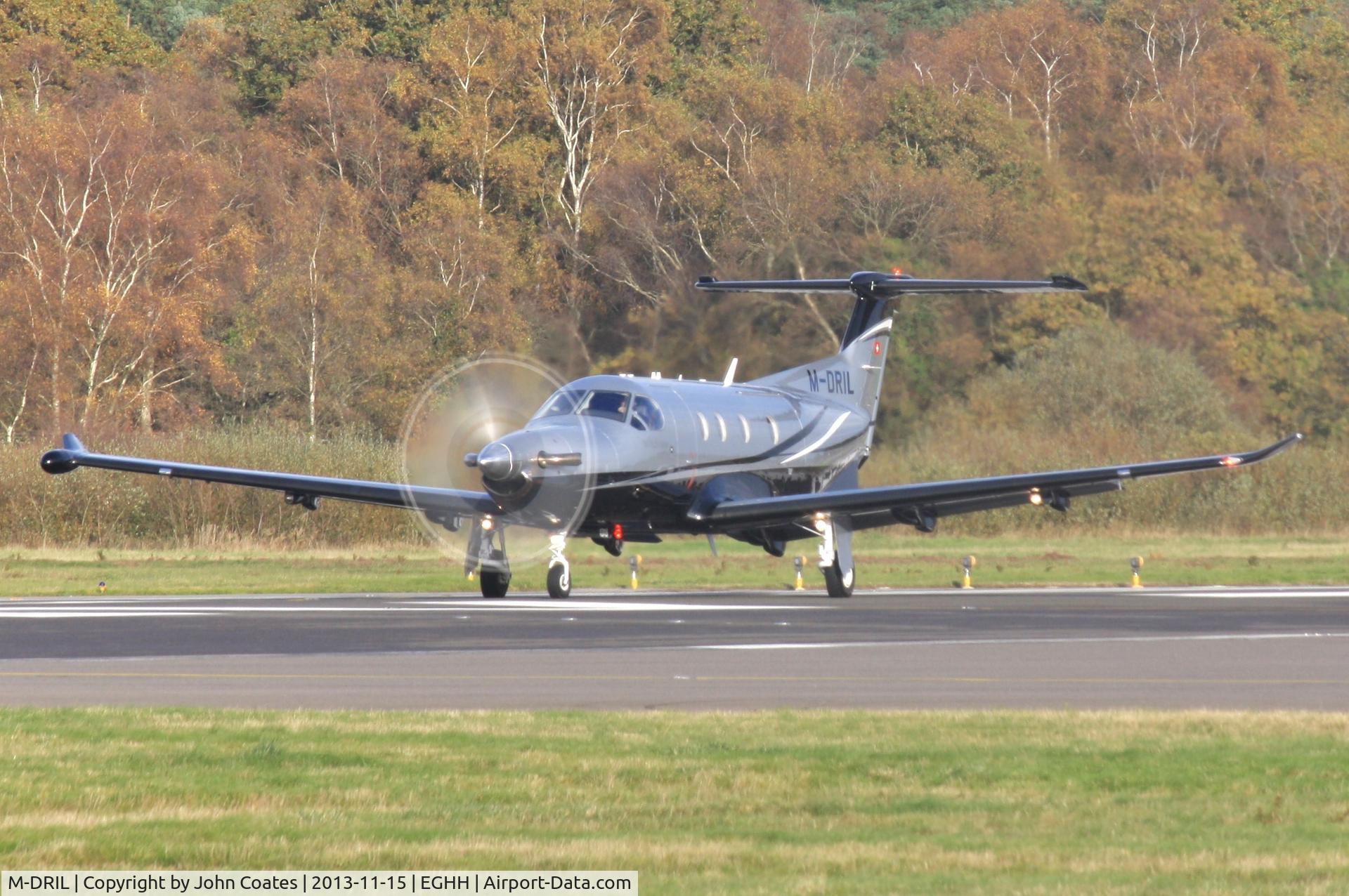 M-DRIL, 2011 Pilatus PC-12/47E C/N 1318, Lining up to depart.