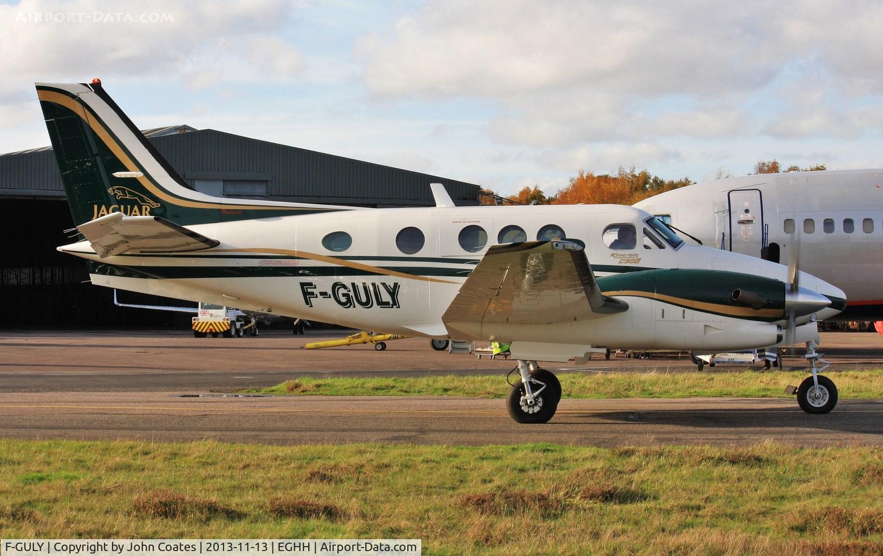 F-GULY, 2000 Raytheon C90A King Air C/N LJ-1610, Preparing to depart.