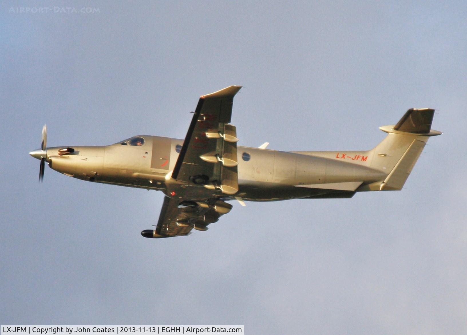 LX-JFM, 2007 Pilatus PC-12/47 C/N 812, Departing 26