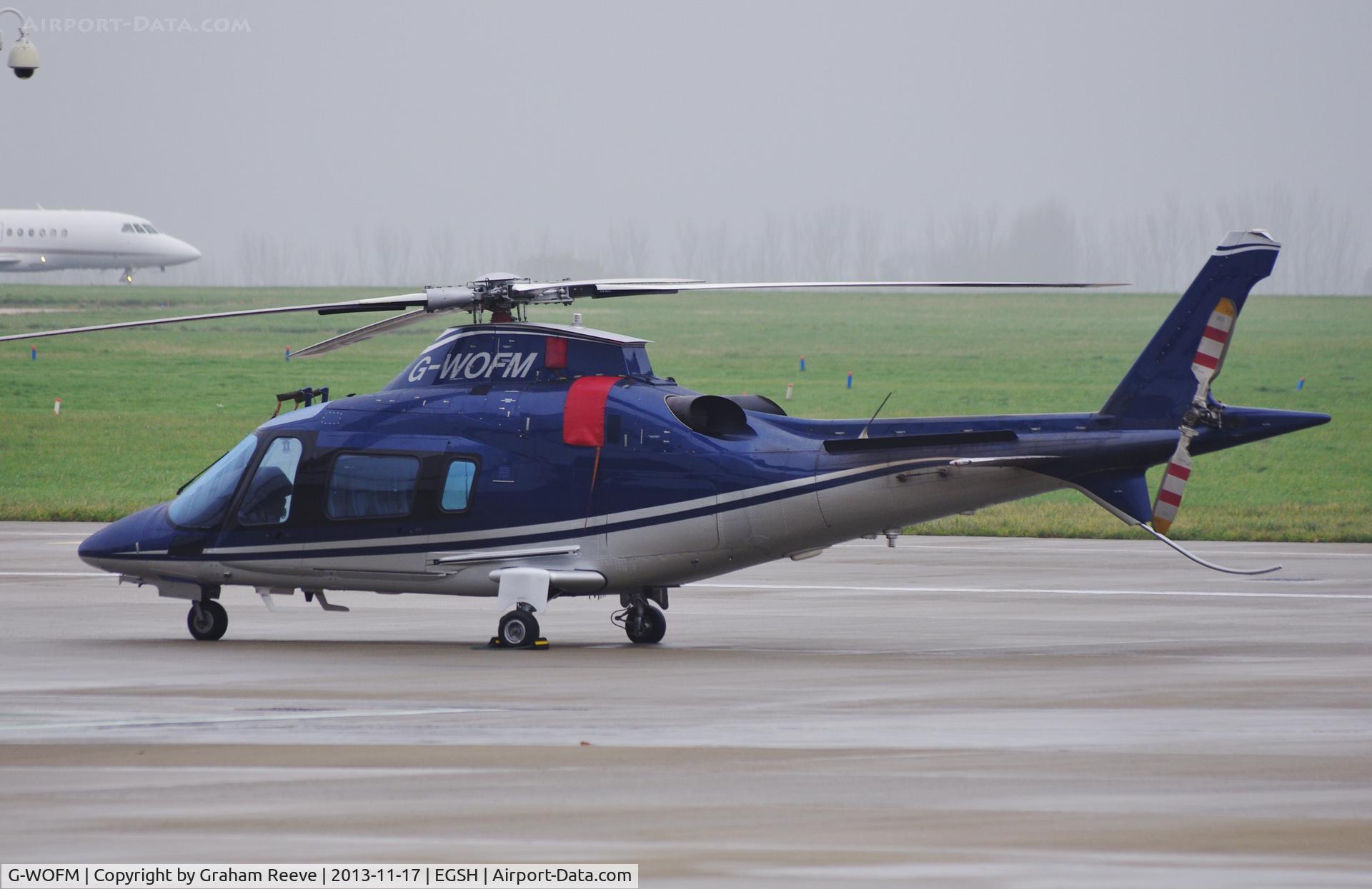 G-WOFM, 2006 Agusta A-109E Power C/N 11678, Parked at Norwich.