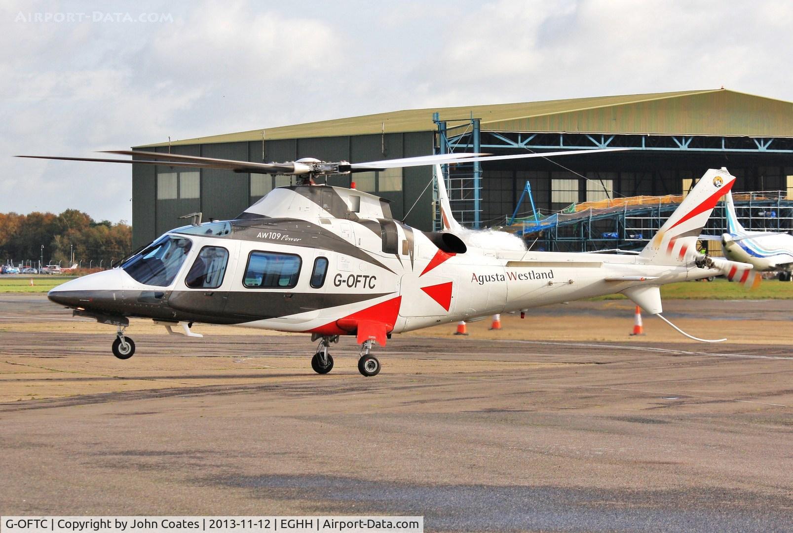 G-OFTC, 1999 Agusta A-109E Power C/N 11043, Lift off from Bth Handling.