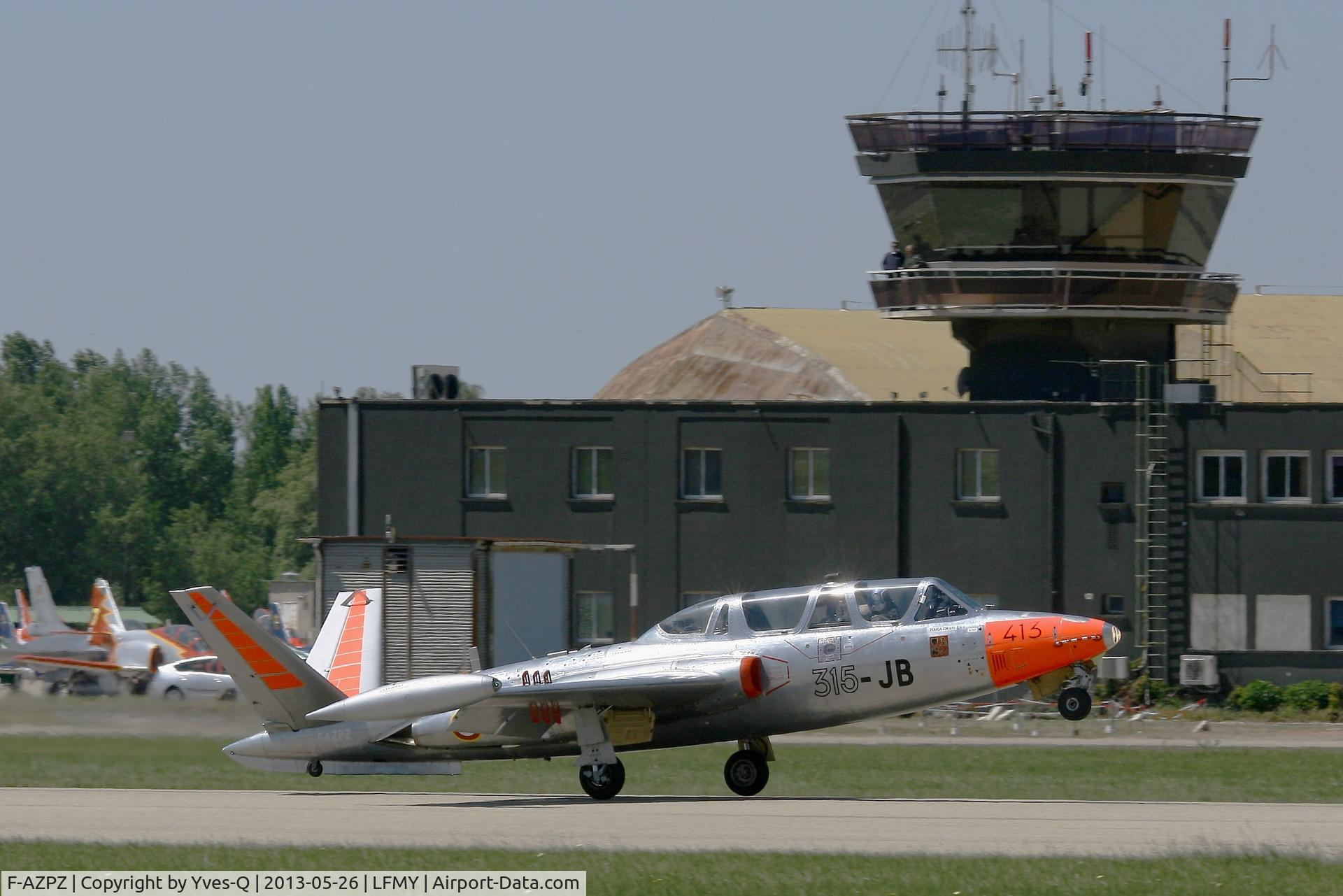 F-AZPZ, 1963 Fouga CM-170 Magister C/N 413, Fouga CM-170 Magister, Take off Rwy 34, Salon De Provence Air Base 701 (LFMY)