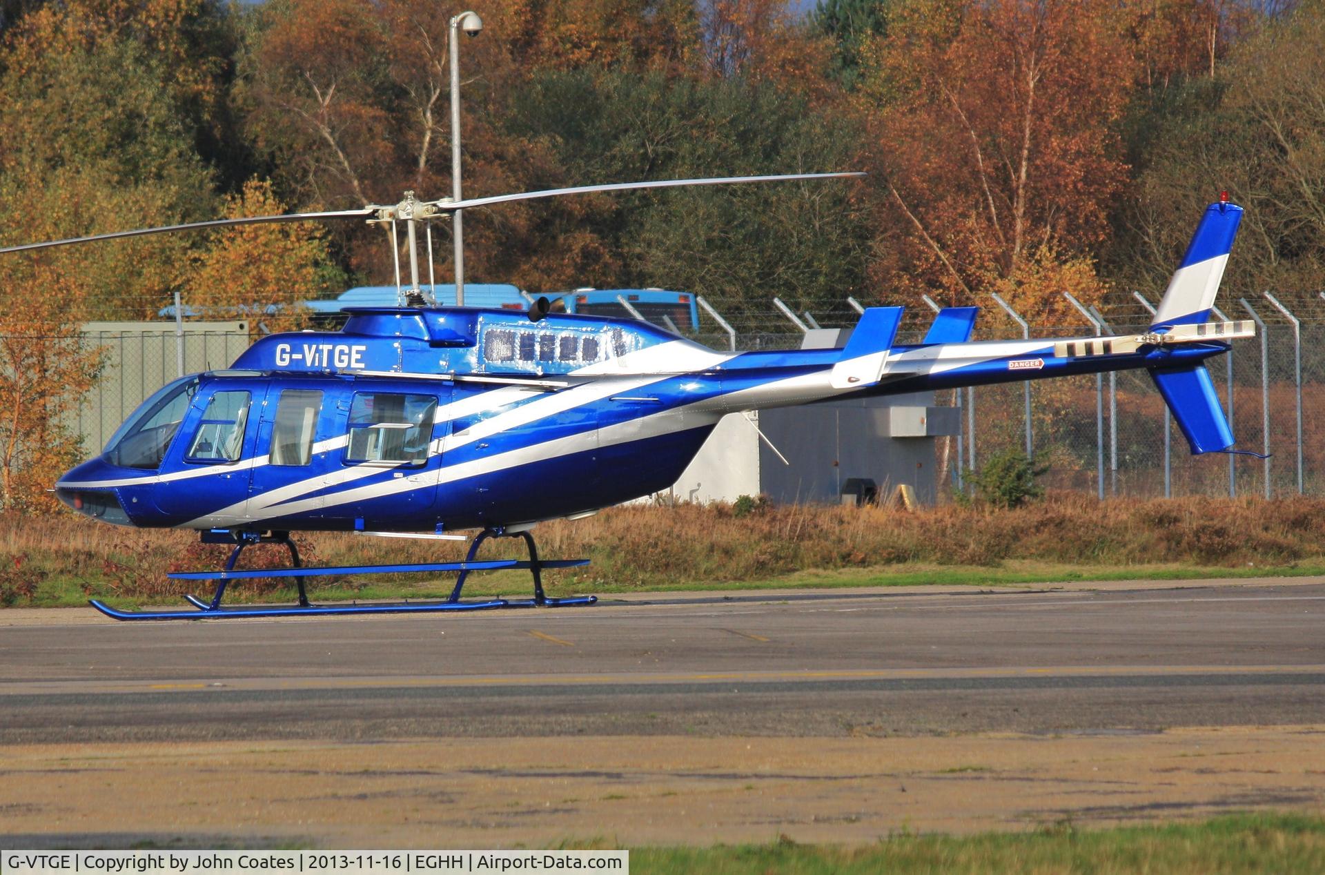 G-VTGE, 1977 Bell 206L LongRanger LongRanger C/N 45091, Visiting BHL.