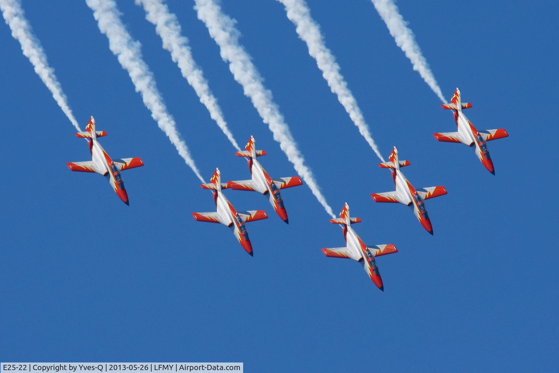 E25-22, CASA C-101EB Aviojet C/N EB01-22-022, CASA C-101EB Aviojet (79-22), Leader of Patrulla Aguila, Spanish Aerobatic Team 2013,Open day 2013, Salon de Provence Air Base (LFMY)