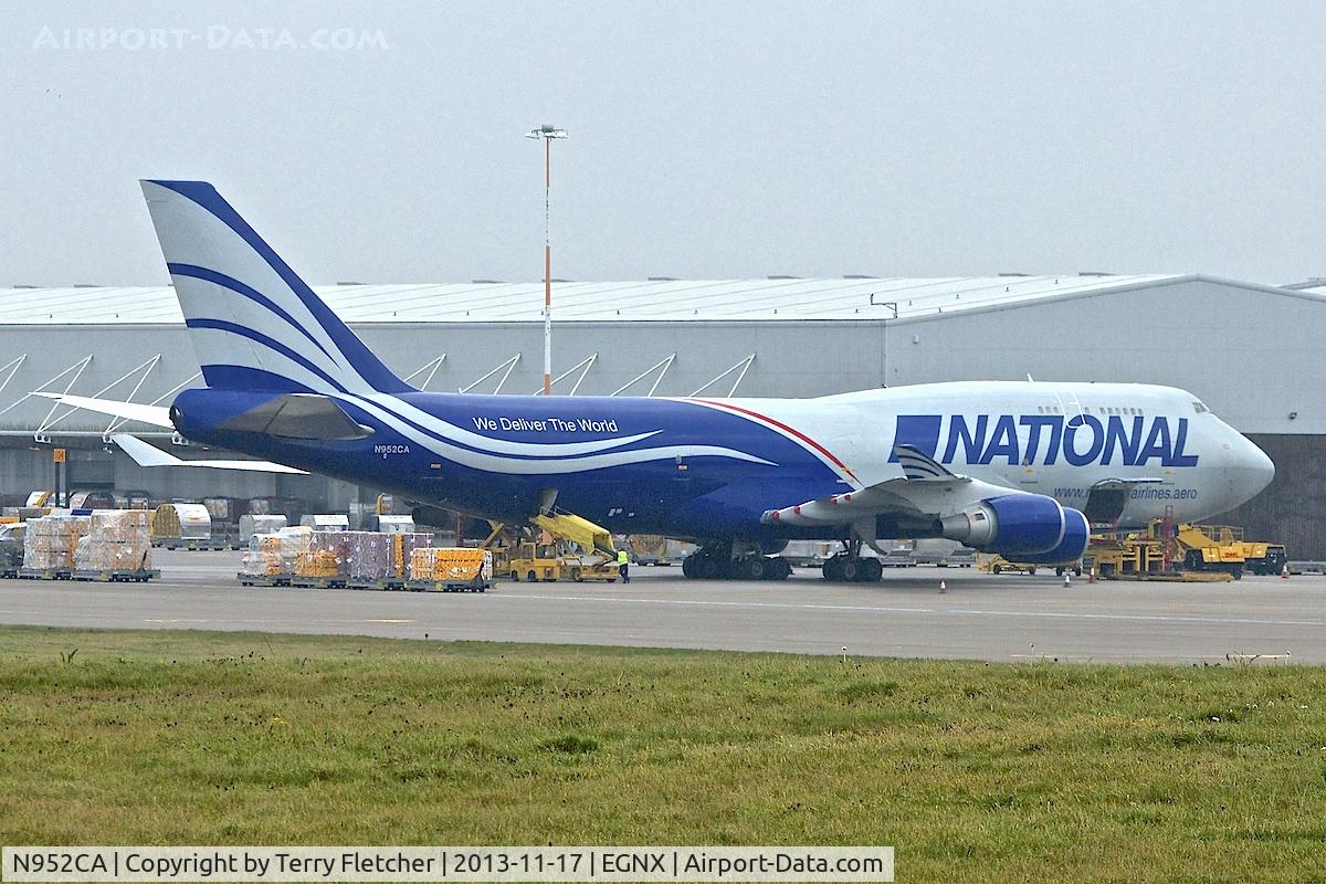 N952CA, 1991 Boeing 747-428M(BCF) C/N 25238, National Airlines 'Boeing 747-428, c/n: 25238 at East Midlands - ex F-GISA and TF-NAC