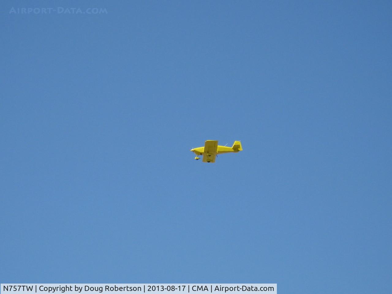 N757TW, 2002 Vans RV-6A C/N 23911, 2002 Kummer VAN's RV-6A, Lycoming O-360 188 Hp, high speed pass over 26