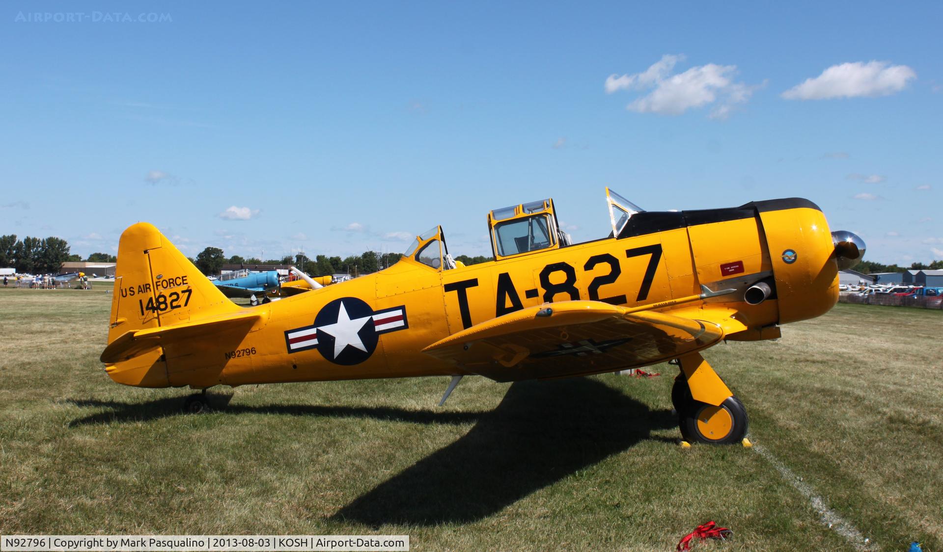 N92796, 1951 North American AT-6G Texan C/N 182-514 (51-14827), North American AT-6G